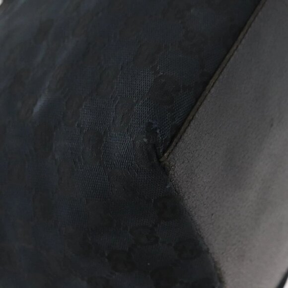 GUCCI GG Canvas Web Sherry Line Tote Bag Black Red 131230 Auth 152018 - Picture 10 of 16